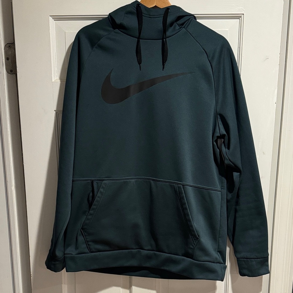 Nike Forest Green Hoodie with Black Swoosh